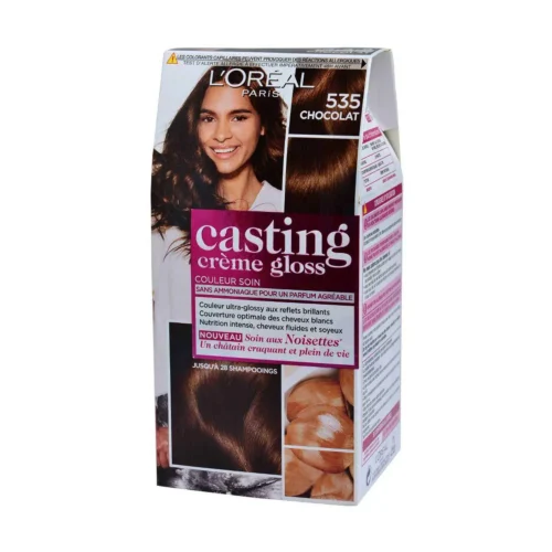 Coloration cheveux sans ammoniaque 535 chocolat - CASTING CRÈME GLOSS