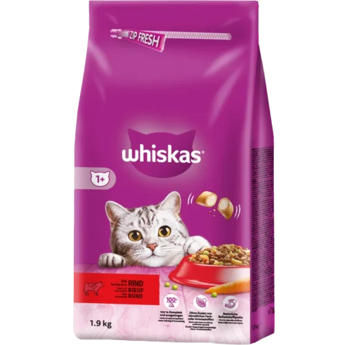 Croquettes fourrées au bœuf 1,9Kg - WHISKAS