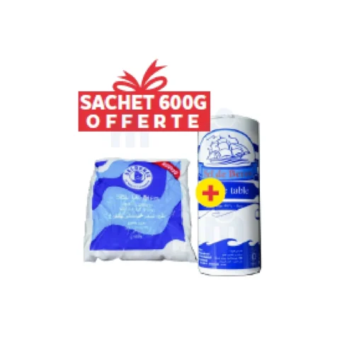 salière 500g + sachet 600g offert - SEL DE BEROS