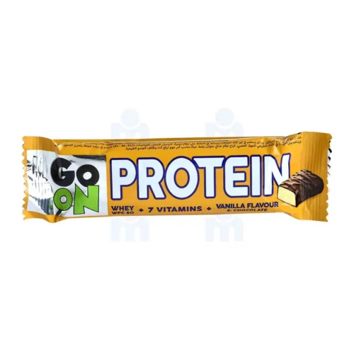 Barre de protéine saveur vanille et chocolat enrichie de vitamines 50g - GO ON
