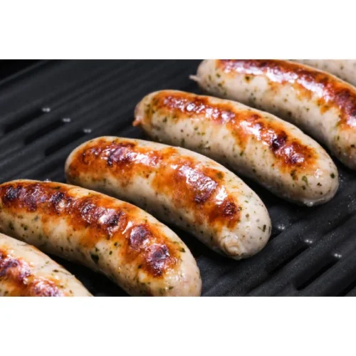 Saucisse de montbeliard poulet nature 130g - ANDALOUS