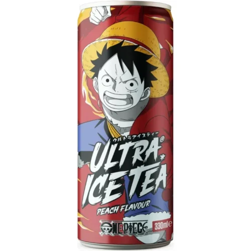 Thé glacé à la pêche One Piece Luffy en canette 33cl - ULTRA ICE TEA
