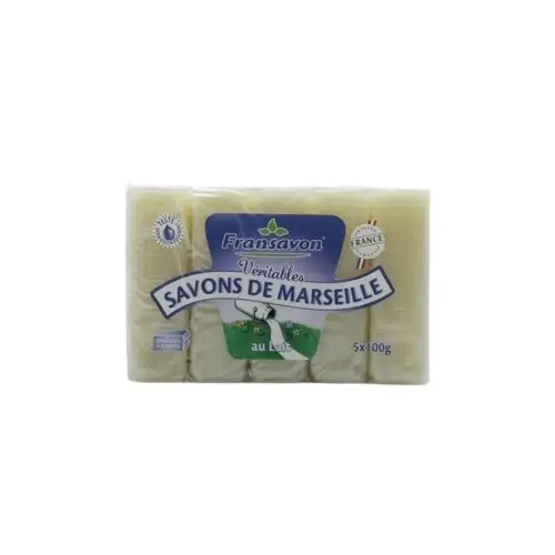 Savon de Marseille au lait 5x100g - FRANSAVON