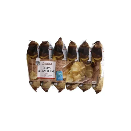 Chips de pommes de terre à l'ancienne 6 unités x 30g - CASINO