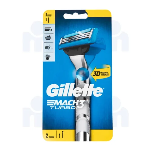 Rasoir mach3 turbo + 2 lames - GILETTE