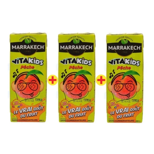 Marrakech Nectar pêche Pack Vita kids 3x20cl