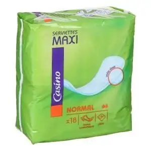 Serviettes hygiéniques normal x18 - CASINO