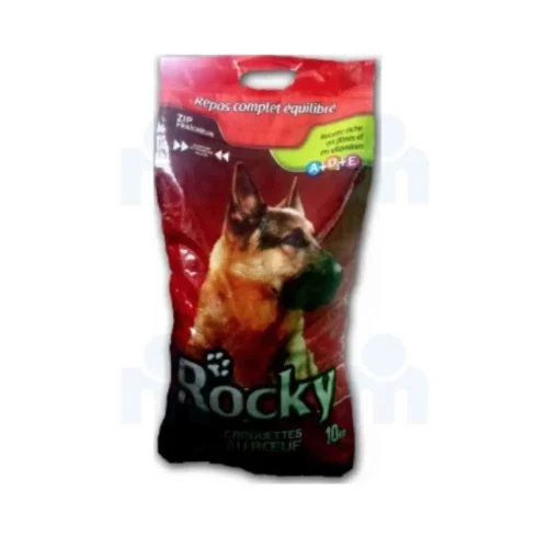 Croquettes au bœuf multi-complètes pour chien 10Kg - ROCKY