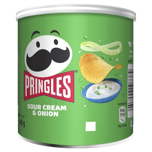 Chips en tuilles crème et oignon 40g - PRINGLES