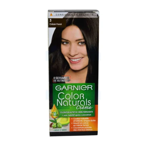 Coloration cheveux 3 châtain foncé - GARNIER COLOR NATURALS