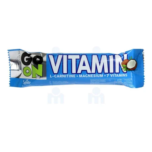 Barre vitaminée noix de coco enrichie de vitamines 50g - GO ON