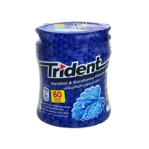 Chewing-gum sans sucres Menthol Eucalyptus x60 - TRIDENT
