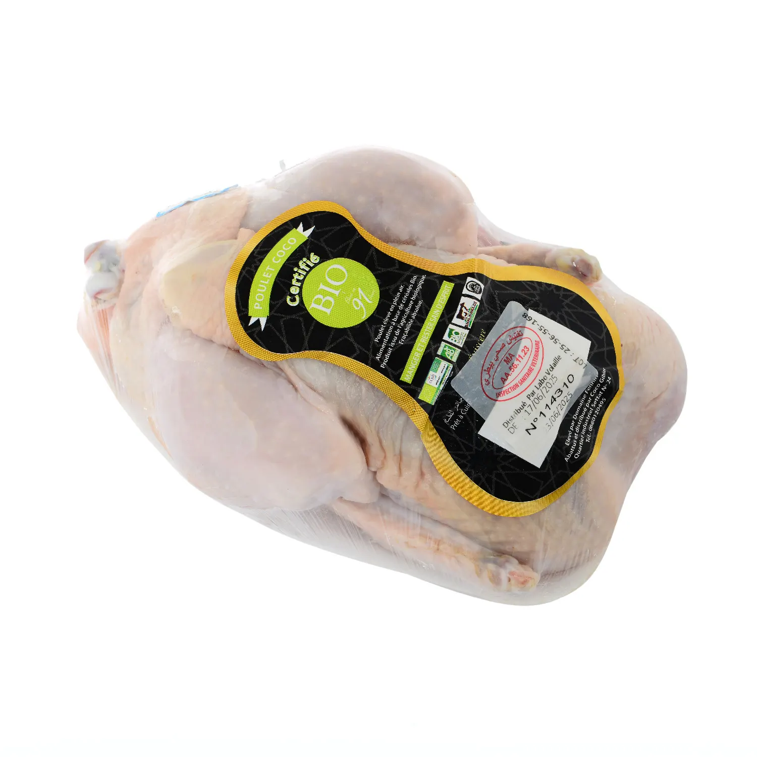 Poulet bio environ 1,200